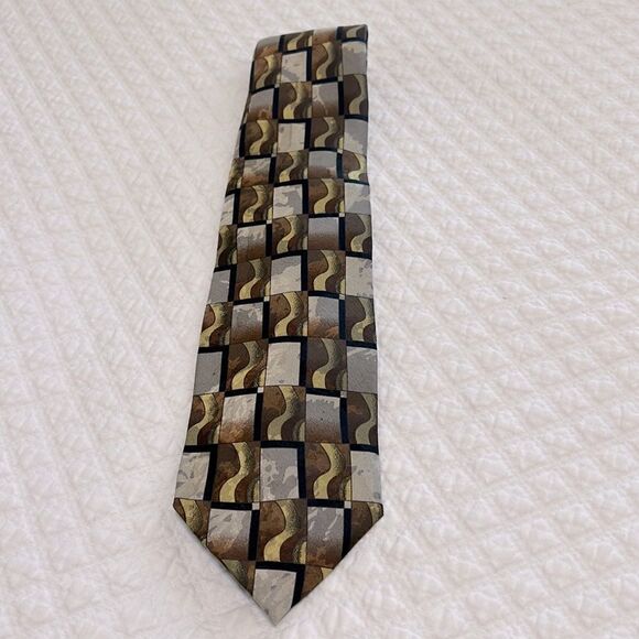 Franco Rossi Silk Neck Tie - Picture 1 of 5